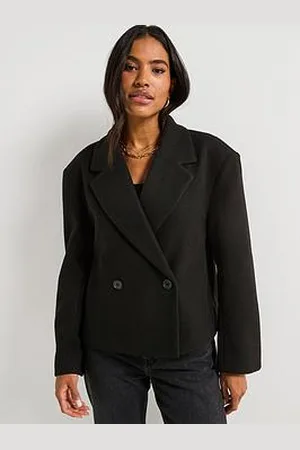 Very Faux Wool Cropped Blazer