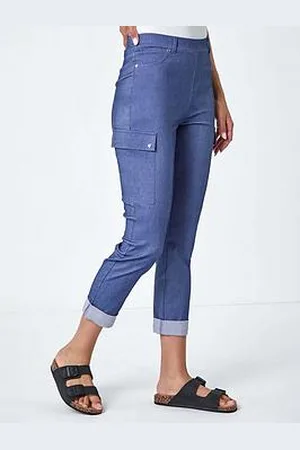 Roman Turn Up Stretch Cargo Trousers