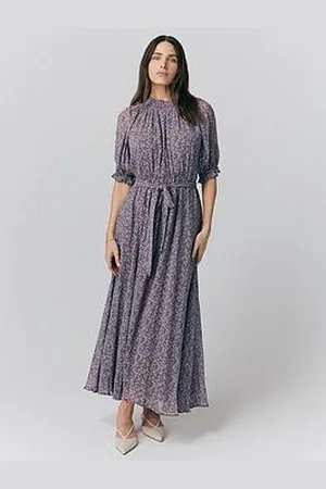 Ghost Effie Ditsy Georgette Midi Dress - Flowers