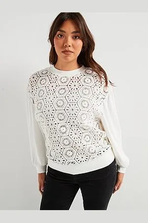 Very Crochet Front Mix Top