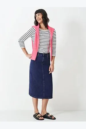 J.Crew Mia Midi Denim Skirt