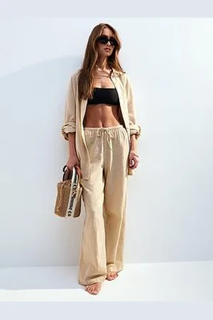 New Look Wide Leg Beach Trousers