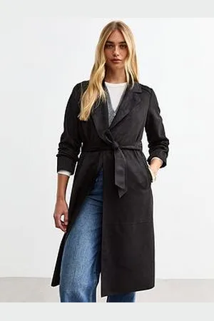 New Look Belted Faux Suede Jacket