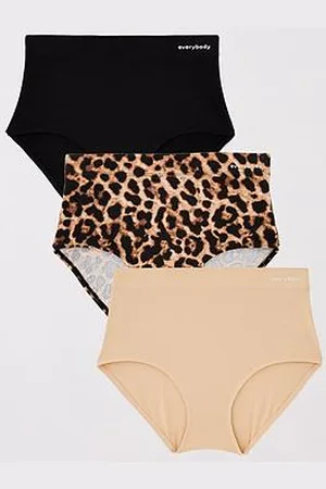 Everybody 3Pk High Waisted Cotton Briefs
