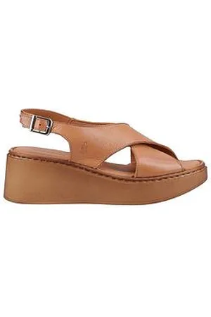 Hush Puppies Bex Wedge Sandal - Tan