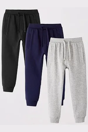 Very Boys 3 Pack Joggers - Black, Navy And Grey
