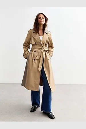 New Look Check Trimmed Mac Coat