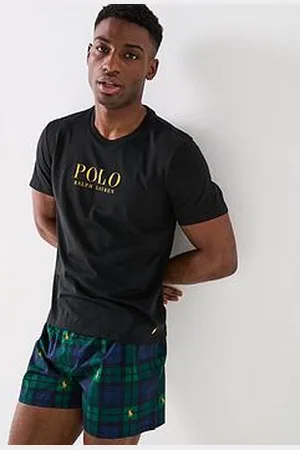 Ralph Lauren Blackwatch Check Top And Short Lounge Gift Set - Navy