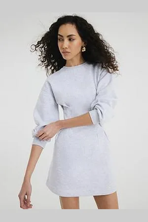 River Island Corset Sweat Dress - Marl