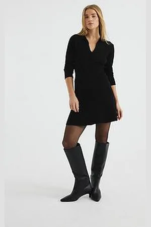 River Island Long Sleeve Polo Mini Dress