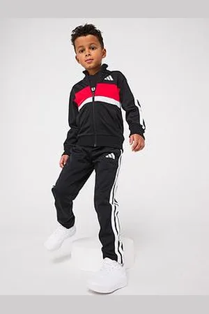 adidas Kids Unisex Seasonal Essentials Tiberio 3-Stripes Tricot Track Suit