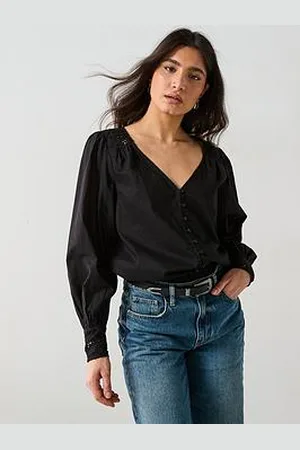 Very Lace Yoke Blouson Blouse