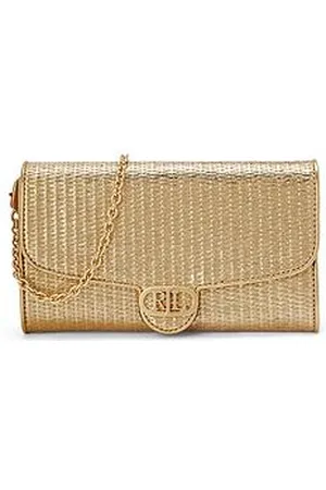 Ralph Lauren Adair Wallet On A Chain Bag - Gold