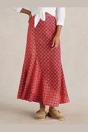 White Stuff Sara Linen Blend Maxi Skirt