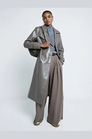 River Island Croc Trench Coat