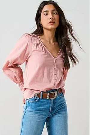 Very Lace Yoke Blouson Blouse