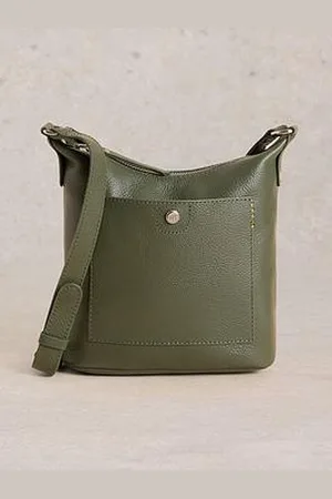 White Stuff Mini Fern Leather Crossbody