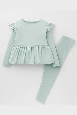 Very Girls Rib Top And Legging Set