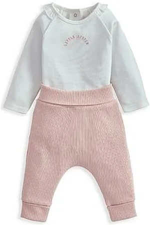Mamas & Papas Baby Girls 2 Piece Little Sister Bodysuit & Leggings Set