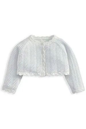 Mamas & Papas Baby Girls Wavy Stitch Bolero Cardigan
