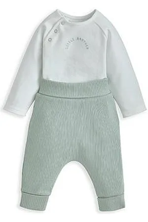 Mamas & Papas Baby Boys 2 Piece Little Brother Bodysuit & Leggings Set