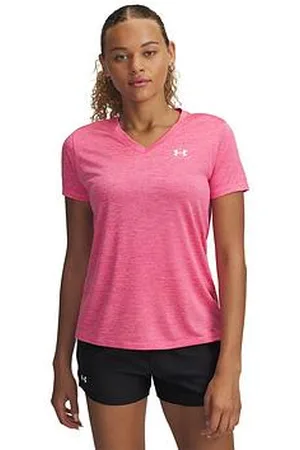 Under Armour Womens Training Tech Twist V-Neck T-Shirt - Pink
