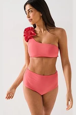 Very Frill One Shoulder Shape Enhancing Bikini Top
