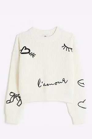 River Island Girls Graffiti Jumper