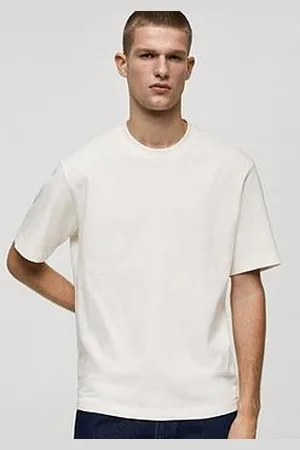 MANGO Man Anouk Short Sleeved Relaxed Heavy Weight T-Shirt