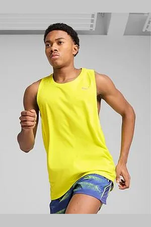 PUMA Mens Running Velocity Tank - Yellow