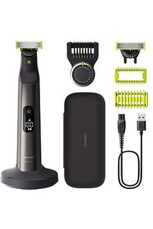 Philips Oneblade Pro 360 For Face & Body With 20-In-1 Adjustable Comb, Charging Stand, Travel Case & Extra 360 Blade - Trim, Edge, Shave, Qp6652/30