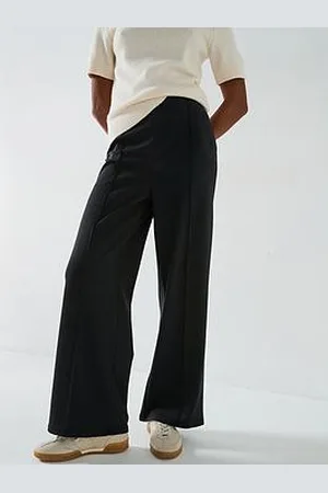 Very Wide Leg Pintuck Trousers Co-Ord