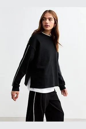 New Look Side Piping Oversized Sweatshirt