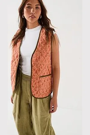 Free People Claudine Quilted Tie Vest