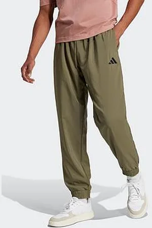 adidas Mens Essentials Small Logo Stanford Tracksuit Bottoms - Green