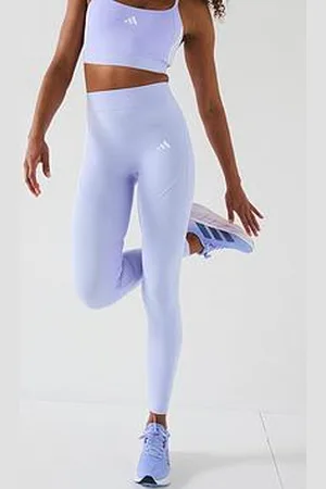 adidas Womens Training Hyperglam 1/1 Tights - Purple