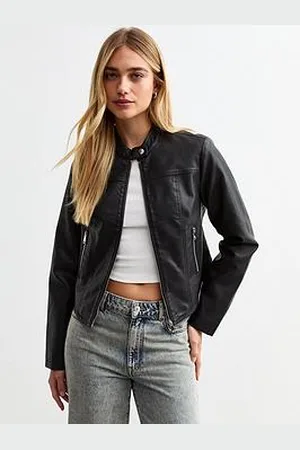 New Look Faux Leather Biker