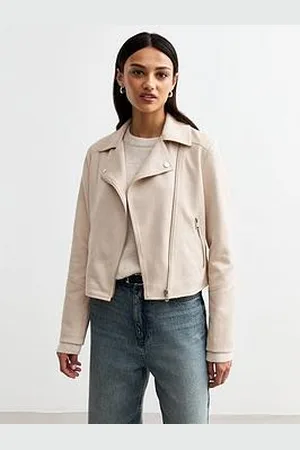 New Look Faux Suede Biker Jacket