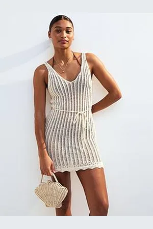 New Look Crochet Ladder Stitch Beach Mini Dress