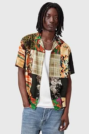 AllSaints Patches Short Sleeve Shirt - /Multi