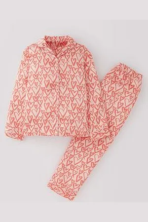 Very Girls Satin Heart Pyjama Set
