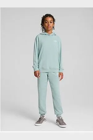 PUMA Junior Unisex Hoodie And Jogger Set - Blue
