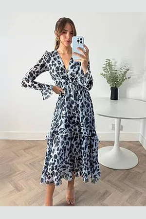 Style Cheat Animal Print Midi Dress