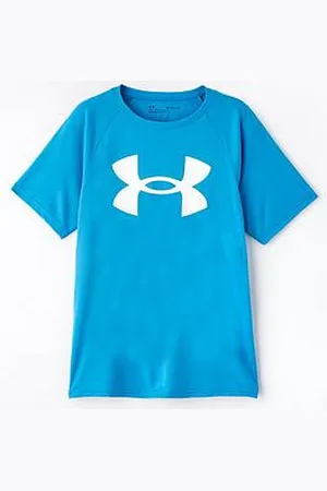 Under Armour Junior Boys Training Tech Big Logo T-Shirt - Blue