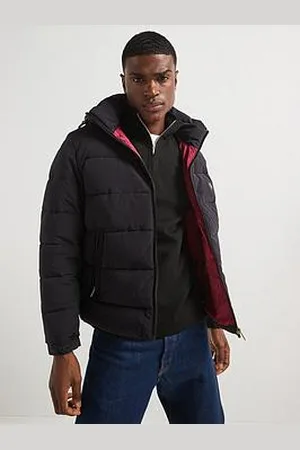HUGO BOSS Cunol_Lny Regular Fit Nikel Logo Quilted Jacket