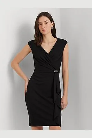 Ralph Lauren Rylan Short Sleeve Cocktail Wrap Dress