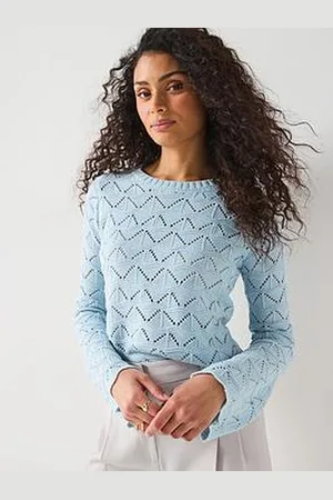 Very Crew Neck Pointelle Short Jumper
