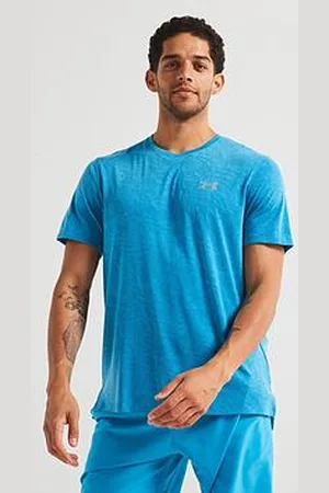 Under Armour Mens Running Launch Camo T-Shirt - Blue