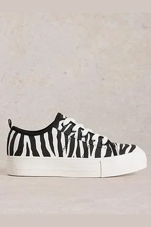 White Stuff Pippa Canvas Flatform Trainer