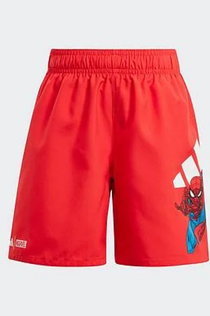 adidas Kids Boys Spiderman Swim Shorts - Red